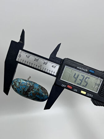 Okyanus Temalı Doğal Kabaşon Firuze Taşı 79,5 Karat - Turkuaz Taşı 15,91 Gram