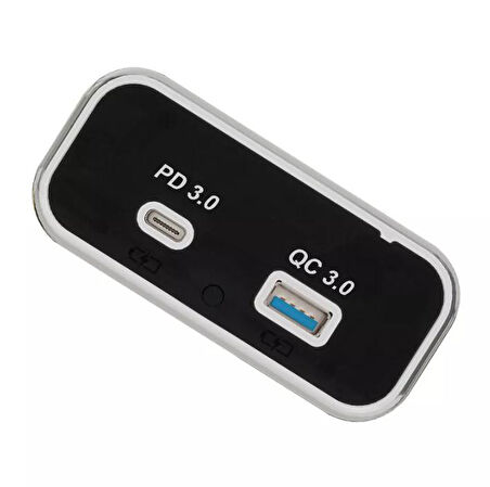 Type-C USB 2 Portlu Araç Şarj Soketi Adaptörü 12V-24V (Model 4)