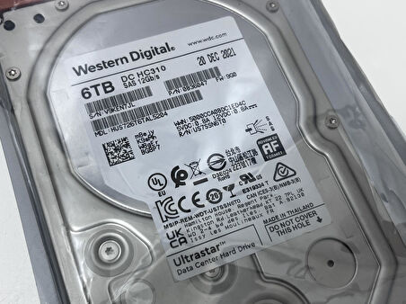 Western Digital 3.5" DC HC310 6TB 7.2K SAS HDD HUS726T6TAL5204