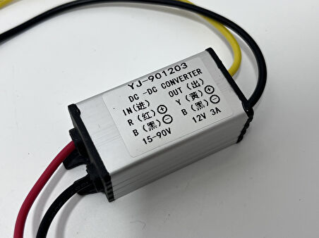 YJ-901203 DC-DC 15-90v 12v 3A Voltaj Dönüştürücü
