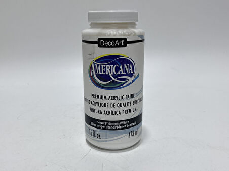 Decoart Americana Snow White Beyaz Akrilik Boya 16oz DA01