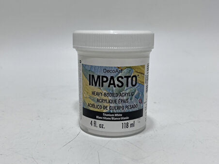 Decoart Impasto Titanium White Beyaz Akrilik Boya 4oz DTP27