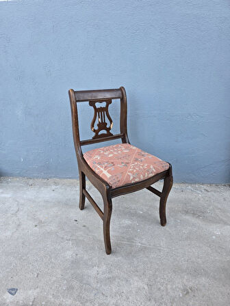 Vintage Masif Ahşap Yemek Sandalye (1 Adet) AC02
