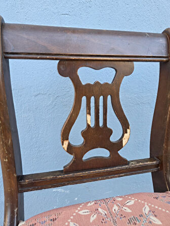 Vintage Masif Ahşap Yemek Sandalye (1 Adet) AC02