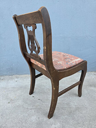 Vintage Masif Ahşap Yemek Sandalye (1 Adet) AC02