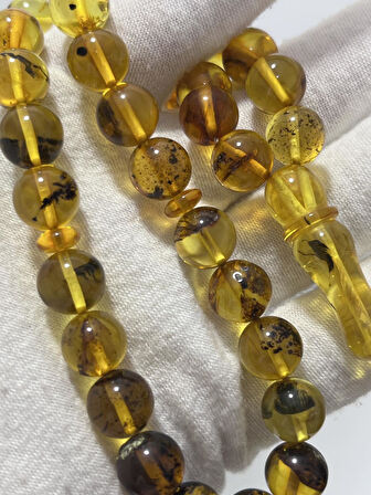 Doğal Kaya Damla Kehribar Tesbih 33lük 20,30 Gram