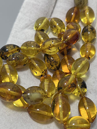 Doğal Kaya Damla Kehribar Tesbih 33lük 24,82 Gram