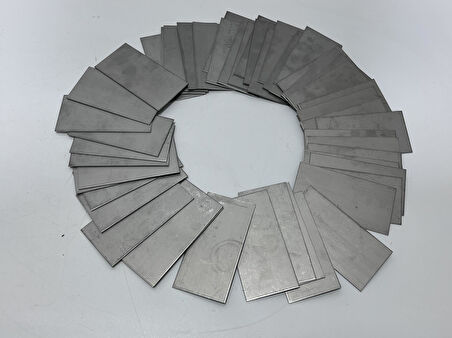625 Nikel Alaşım Levha 100x50x1,1mm (50 Adet)