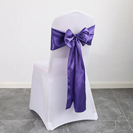 Sandalye Kurdele vs Saten Kumaş 275x15cm (24 Adet)