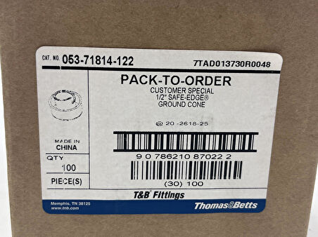 Thomas & Betts 053-71814-122 1/2'' Çelik Topraklama Konisi (100 Adet)