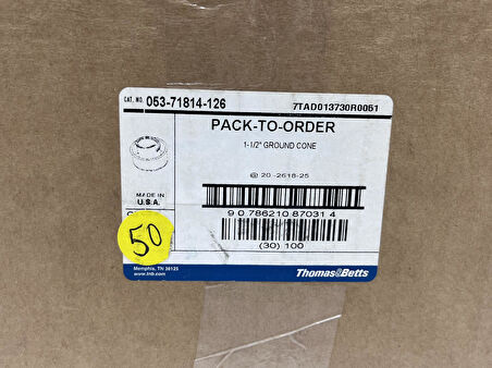 Thomas & Betts 053-71814-126 1-1/2'' Çelik Topraklama Konisi (50 Adet)