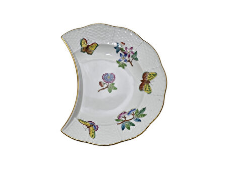 Herend 530 Kraliçe Victoria VBO El Boyama Porselen Salata Tabağı