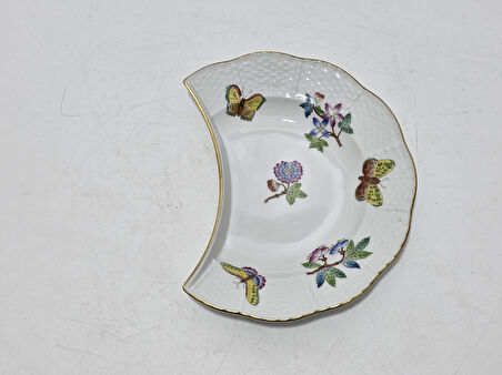 Herend 530 Kraliçe Victoria VBO El Boyama Porselen Salata Tabağı