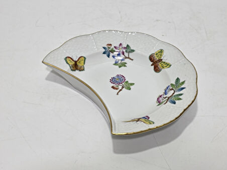 Herend 530 Kraliçe Victoria VBO El Boyama Porselen Salata Tabağı