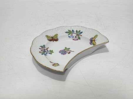 Herend 530 Kraliçe Victoria VBO El Boyama Porselen Salata Tabağı