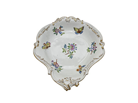 Herend 7514 El Boyama Porselen Meyve Servis Tabağı 