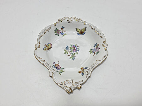 Herend 7514 El Boyama Porselen Meyve Servis Tabağı 