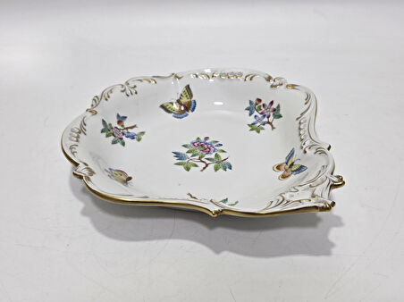 Herend 7514 El Boyama Porselen Meyve Servis Tabağı 