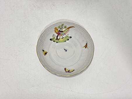 Herend 1726-1 El Boyama Porselen Çay Fincan Tabağı 