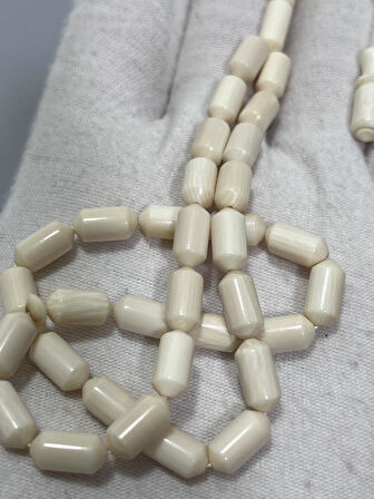 Kesme Fildişi Tesbih 11,80 Gram - Koleksiyonluk Fil Dişi Tespih