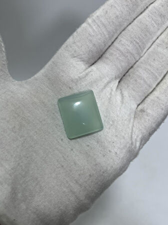 Kabaşon Kesim Doğal Aqua Kalsedon Taşı 39,7 Karat