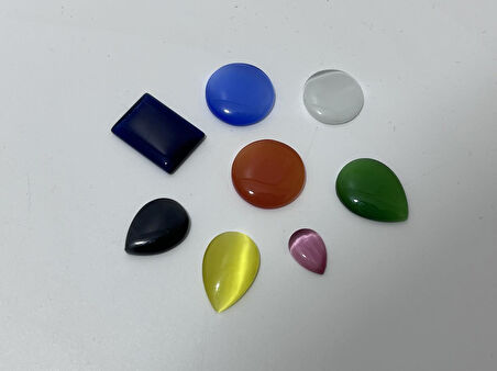 Kabaşon Kesim Kuvars Doğal Taş 19,50 Gram Lot 11