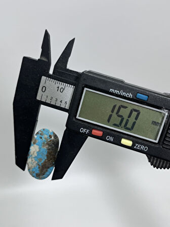 Okyanus Temalı Doğal Kabaşon Firuze Taşı 24,5 Karat - Turkuaz Taşı 4,93 Gram