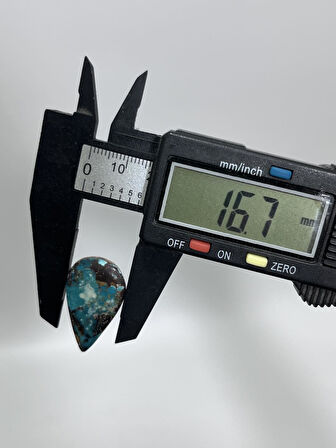 Okyanus Temalı Doğal Kabaşon Firuze Taşı 26,1 Karat - Turkuaz Taşı 5,23 Gram