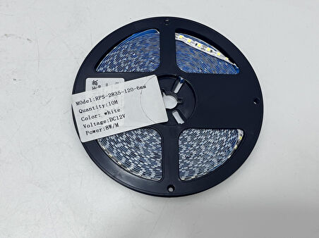 Rps-2835-120-6mm Yapışkanlı Şerit Led 10 Metre Beyaz (120 Led/m - 12V)