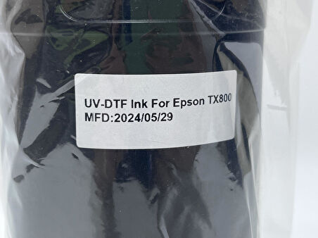 Epson TX800 Uyumlu UV-DTF Mürekkep 1000Ml Light Cyan (29/05/2024 Tarihli)