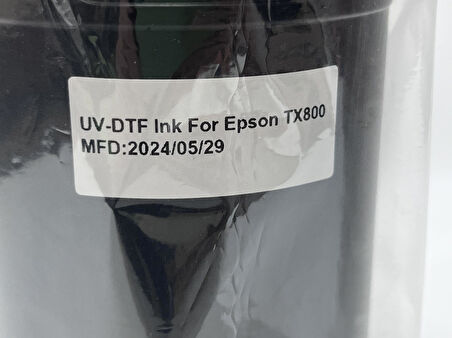 Epson TX800 Uyumlu UV-DTF Mürekkep 1000Ml White (29/05/2024 Tarihli)
