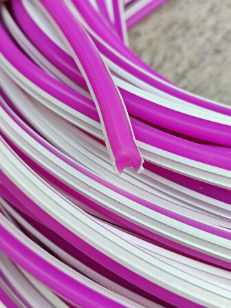 Neon Led Kılıfı 7mm 5 Metre Mor 
