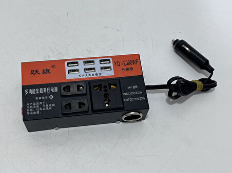 YQ-2000WF Araç Tipi Güç İnverteri 24V 110V/220V 2000W