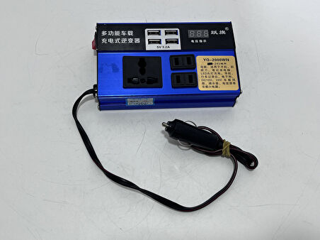 YQ-2000WN Araç Tipi Güç İnverteri 24V 220V 2000W