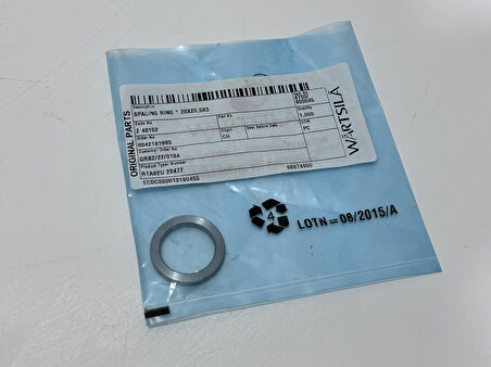 Wartsila Sulzer RTA62U Dizel Makine Spacing Ring 28x20,5x3