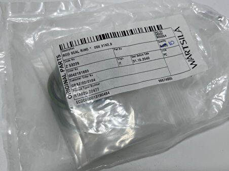 Wartsila Sulzer RTA62U Dizel Makine Conta 28x31x2,8mm (10 Adet)