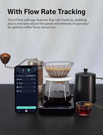 DiFluid Microbalance Ti Akıllı Kahve Terazisi 0.1g