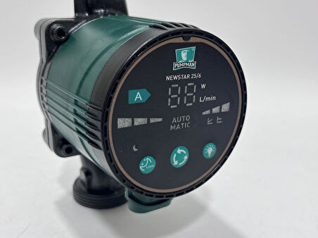 Pumpman Newstar 25/6 Sirkülasyon Pompası 70 L/Dk