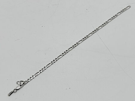 Zincir Motifli 925 Ayar Gümüş Bileklik 3,85mm 4,5 Gram