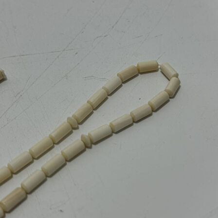 Kesme Fildişi Tesbih 5,63 Gram - Koleksiyonluk Fil Dişi Tespih