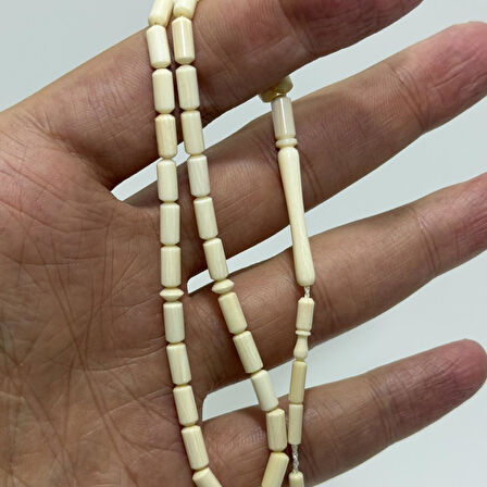 Kesme Fildişi Tesbih 5,63 Gram - Koleksiyonluk Fil Dişi Tespih