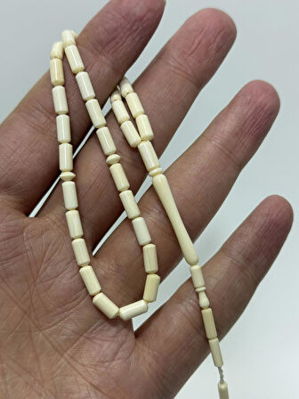 Kesme Fildişi Tesbih 5,63 Gram - Koleksiyonluk Fil Dişi Tespih