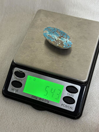 Doğal İran Nişabur Firuze (Turkuaz) Taşı 27,2 Karat -5,43 Gram