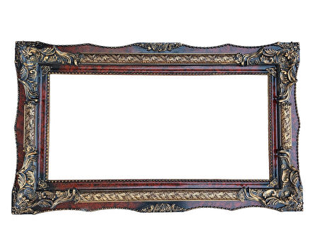 Dekoratif İşlemeli Ahşap Çerçeve 124x73 cm 014