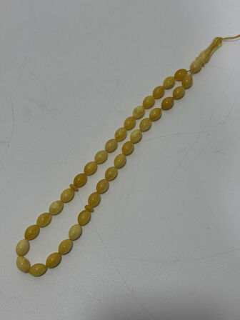 Doğal Kaya Damla Kehribar Tesbih 33lük 12,60 Gram