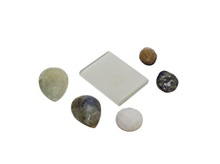 Kabaşon Kesim Kuvars Doğal Taş 24,1 Gram Lot 18