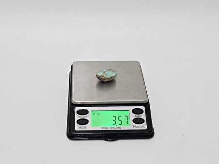 Doğal İran Nişabur Firuze (Turkuaz) Taşı 17,8 Karat - 3,56 Gram