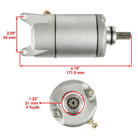 Yamaha YFM350 Marş Motoru 