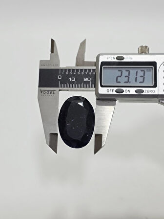 Kabaşon Kesim Doğal Mavi Safir Taşı 63 Karat