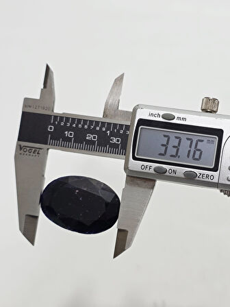 Kabaşon Kesim Doğal Mavi Safir Taşı 63 Karat